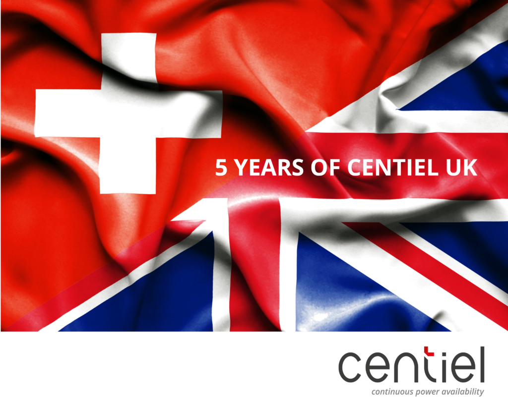 Centiel UK Celebrates Five Year Anniversary. In 2017 Centiel, the Swiss based UPS manufacturer, decided to enter the UK market with the acquisition of an existing UPS service company.